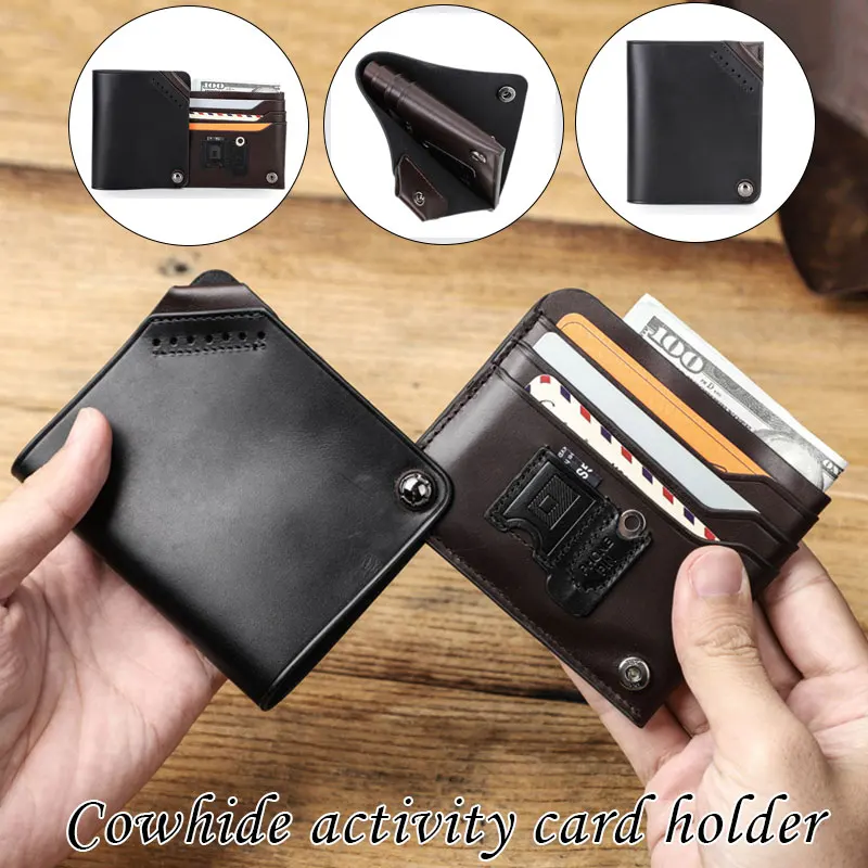 

Men's Fashion Credit Card Holder Wallet With Memory Card Slot Man Card Cases Holder Mini Wallets Gift For Men Women Porte Carte