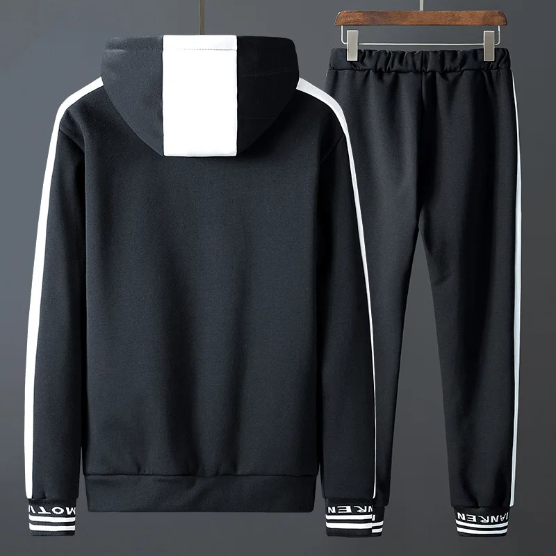 Мужской теплый спортивный костюм на молнии толстая флисовая толстовка с