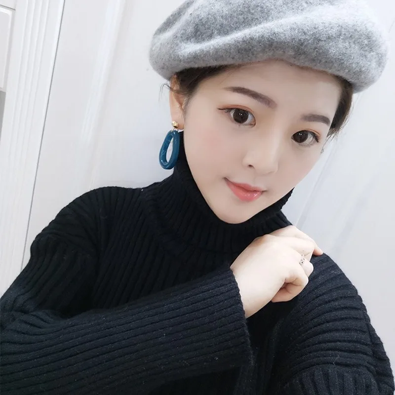 

2020 Korean Fashion Acrylic Earrings for Women Geometric Shape Acetate Ladies Drop Earrings Bohemia Earrings Wholesale