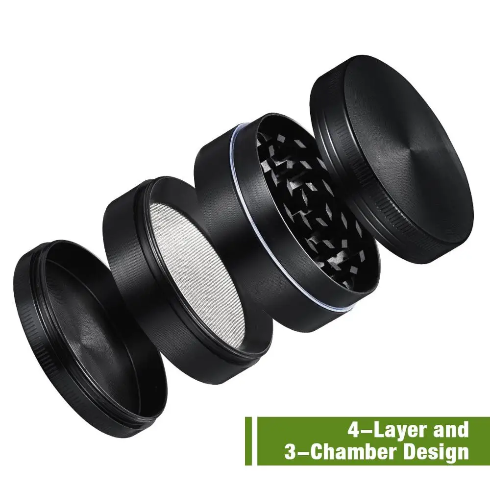 Мини-мельница для металлический измельчитель табака 4-слойная Милая трав из