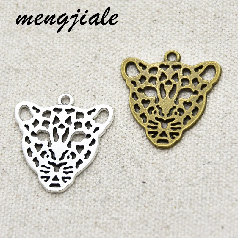 8 шт. Оптовая продажа Детское нижнее белье из двух Цвет головы леопарда подвески