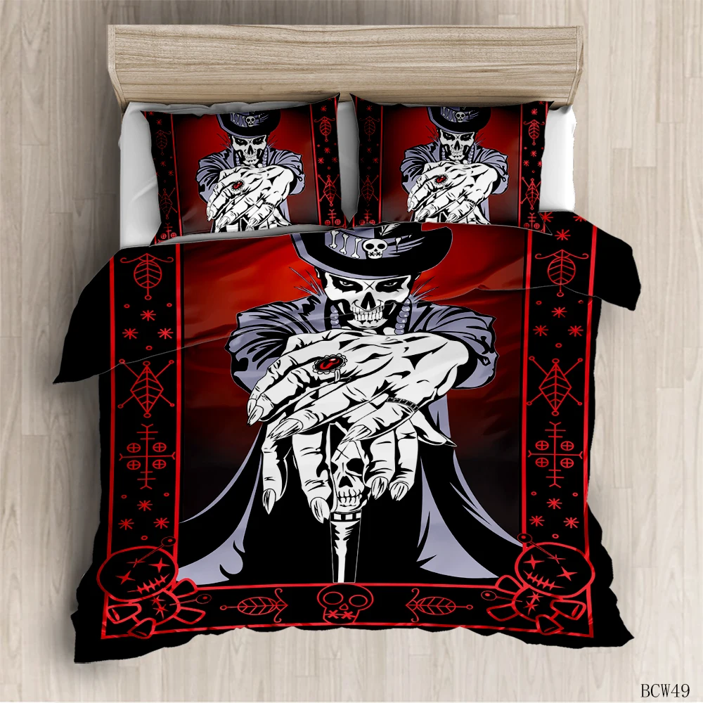 Сахарный Череп класса люкс пододеяльник дизайнерский комплект постельного