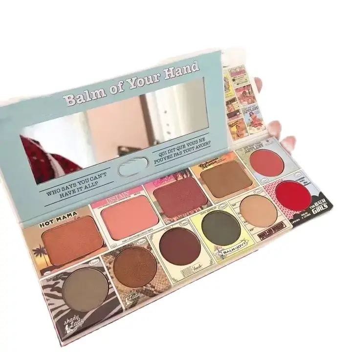 

Высококачественная новая палитра теней для век 11 цветов Блестящий хайлайтер Шиммер макияж Пигмент матовые тени для век Палитра + подарок