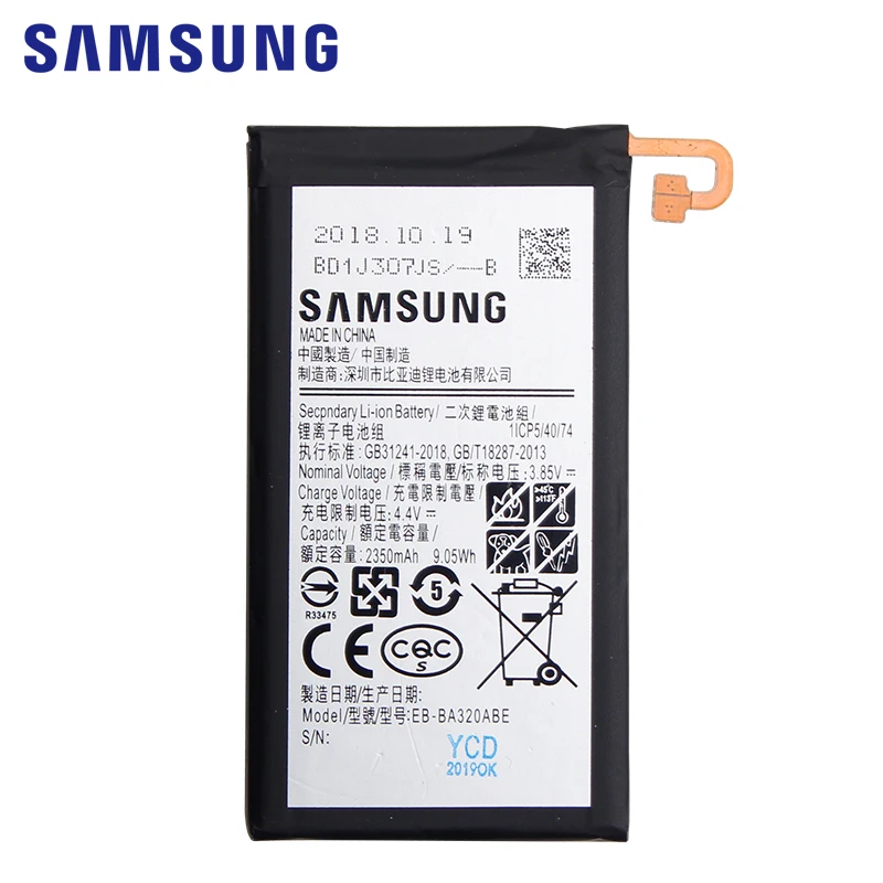 Сменный аккумулятор для телефона samsung EB-BA320ABE 2350 мАч для samsung Galaxy A3 a320 A320F+ Инструменты