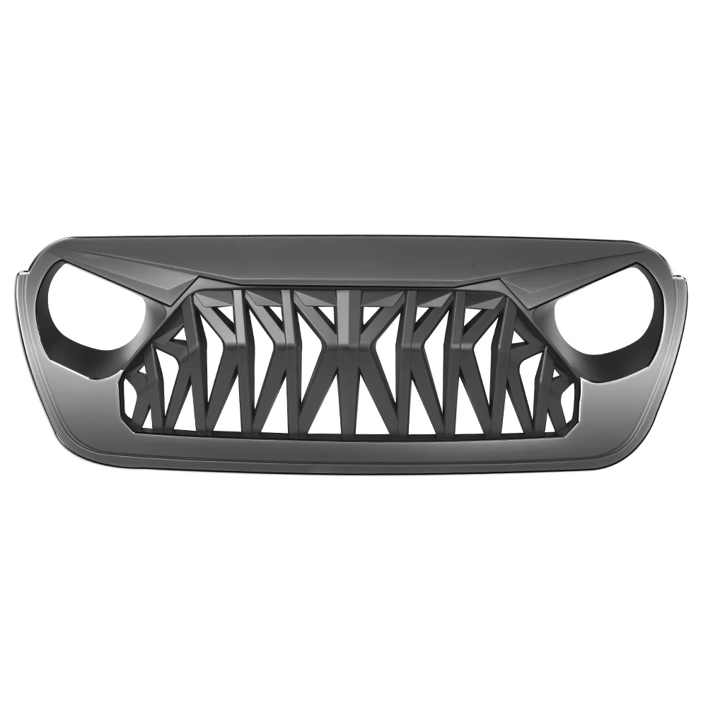 Передняя решетка радиатора автомобиля сетка для Jeep Wrangler JL 2018 2019 2010 глянцевые