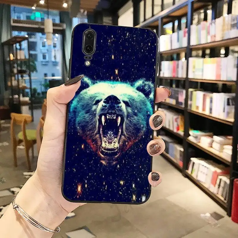

wolf tiger lion bear leopard Phone Case For Huawei honor Mate P 10 20 30 40 Pro 10i 9 10 20 8 x Lite