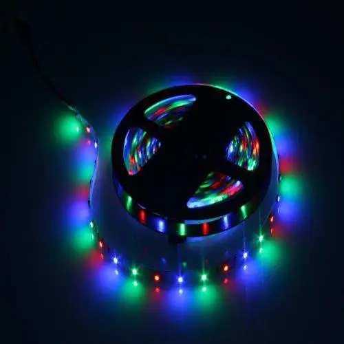 Adeeing 5 м 300 SMD3528 лампа бусины RGB световая полоса + 24 клавишный контроллер 12V3A