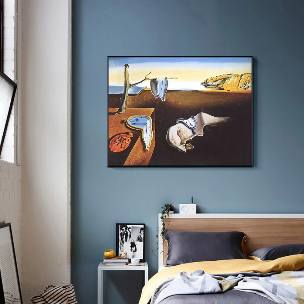 Живопись на холсте Сальвадора Дали стойкость к часам памяти сурреальный плакат