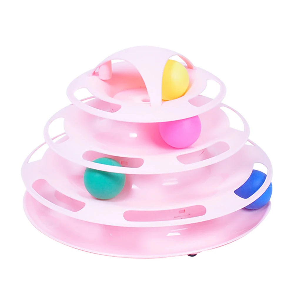 PP пластиковая игрушка котенок Интерактивная интеллектуальная Тройная забавная