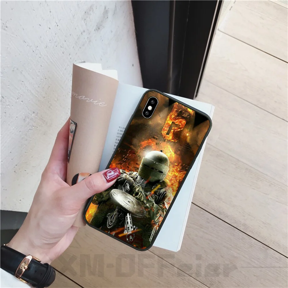 BaweiTE Tom Clancy Rainbow Six Siege Black TPU Soft Rubber Phone Cover for iPhone 11 pro XS MAX 8 7 6 6S Plus X 5 5S SE XR cover | Мобильные