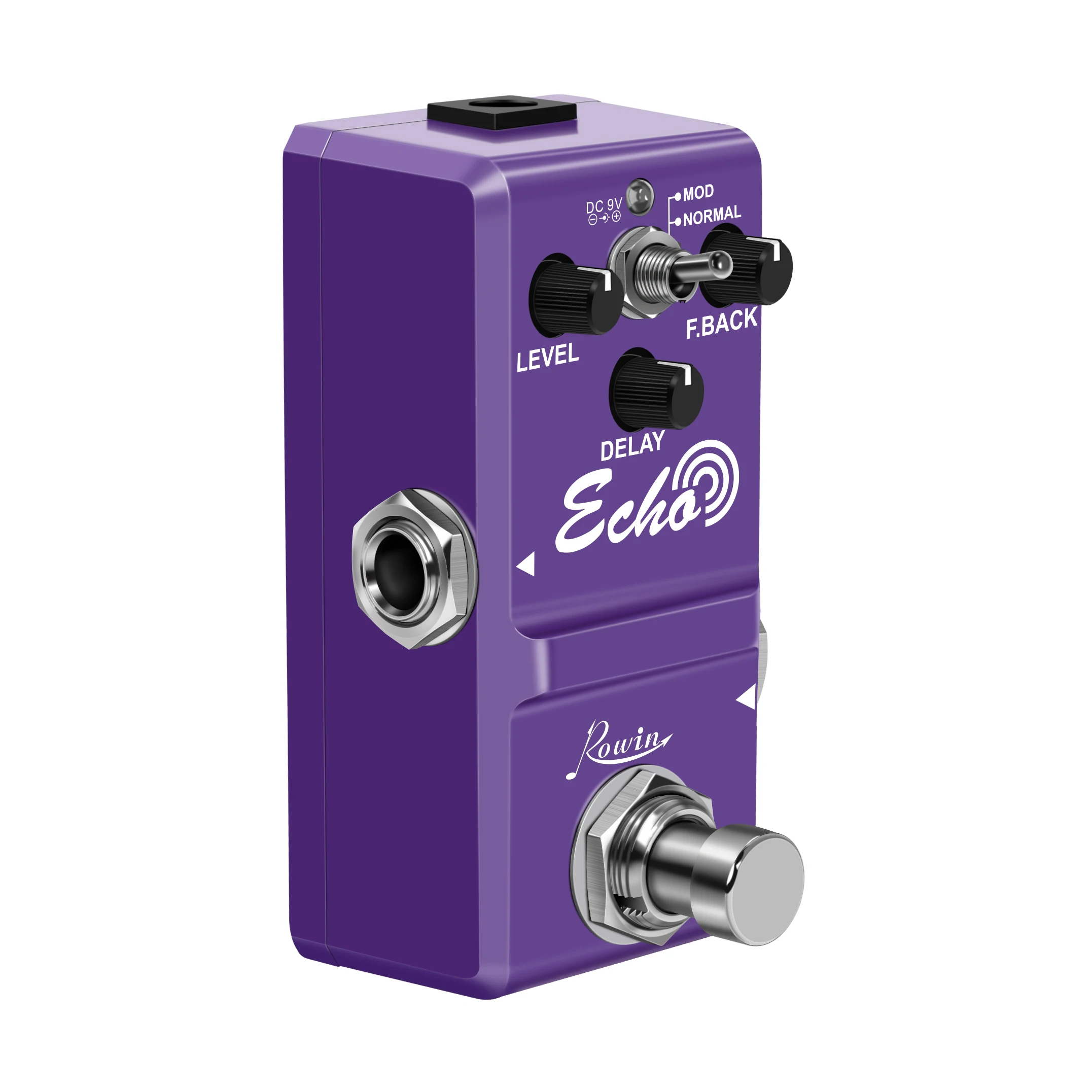 Rowin LN-314 педаль для электрической гитары Echo True Bypass с классическим корпусом из