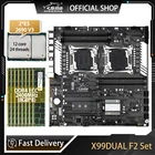 X99DUAL F2 Материнская плата Intel Dual с Intel XEON E5 2690V3*2 и 8*8 ГБ DDR4 REG ECC память комбинированный комплект NVME M.2 USB3.0 до 256 ГБ