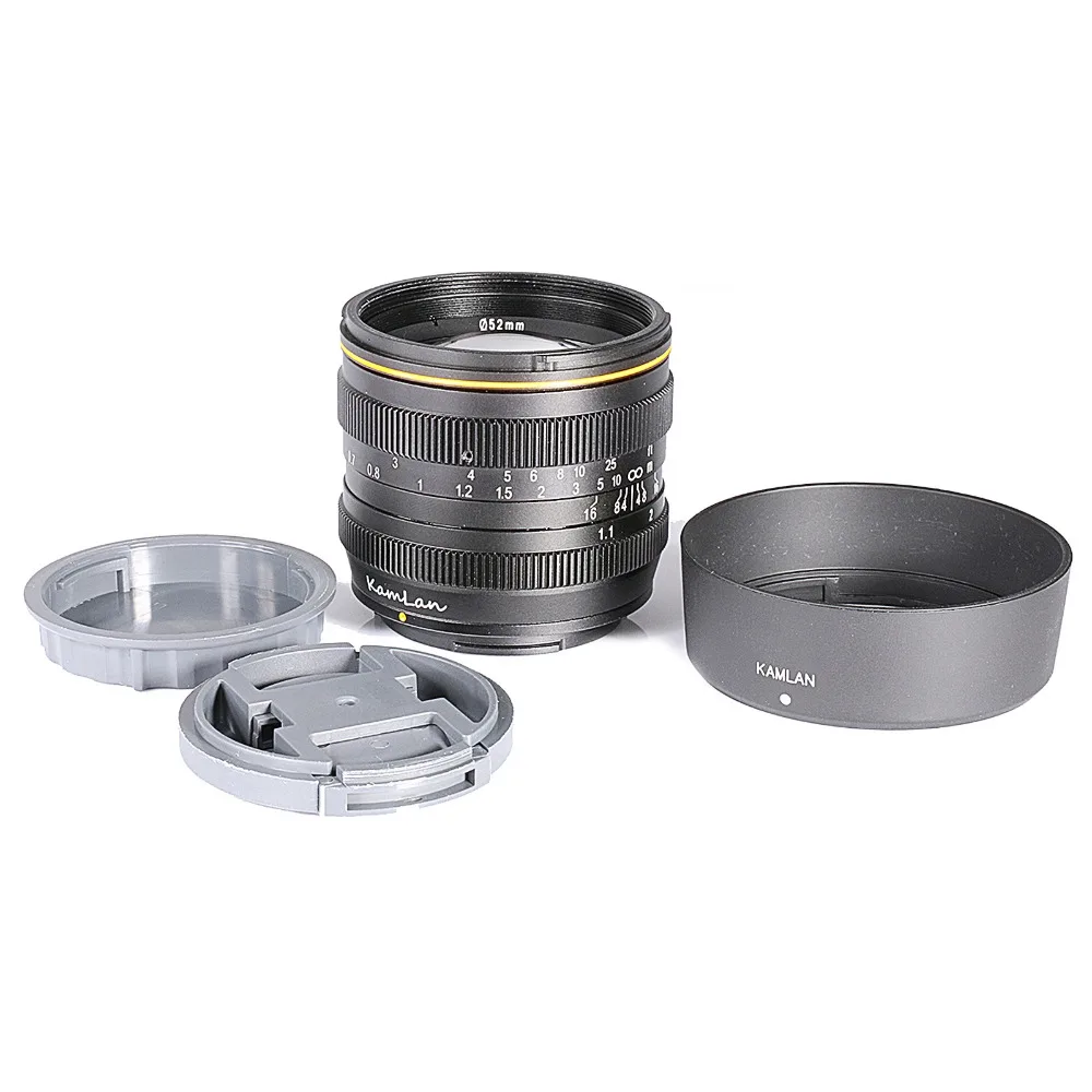Новый стиль Kamlan 50mm F1.1 APS C супер Большая диафрагма ручной фокус объектив для Fujifilm FX