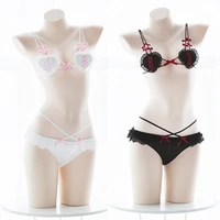 cute micro bikini sexy anime cosplay lingerie devil and angel lolita bra and panty set wholesale women underwear exotic apparel