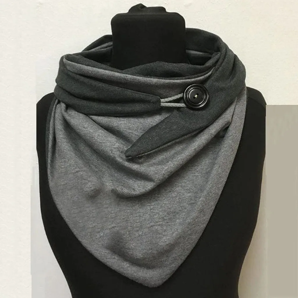 Fashion Women Plaid Print Scarf Retro Female Soft Multi-purpose Shawl Casual Autumn Warm Button Shawls #P1 |