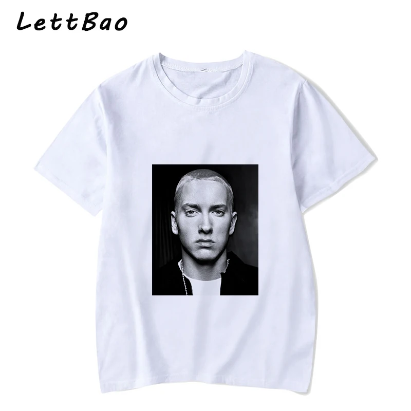 Футболка Eminem Мужская в стиле унисекс смешная тенниска из 100% хлопка хип хоп топ
