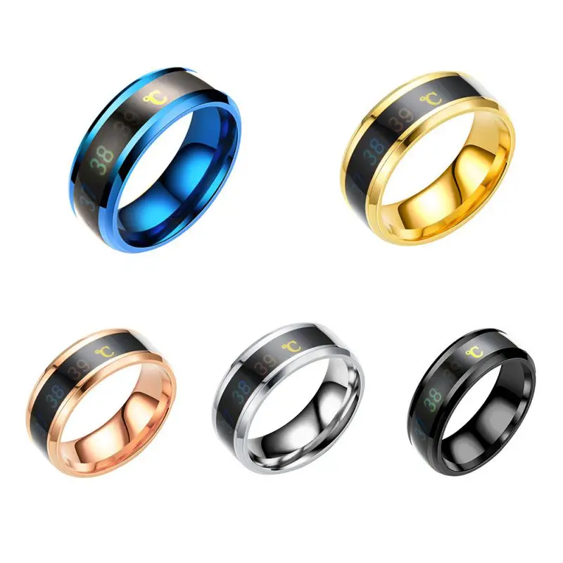 Многофункциональное умное кольцо измерение температуры пара пальчиковых