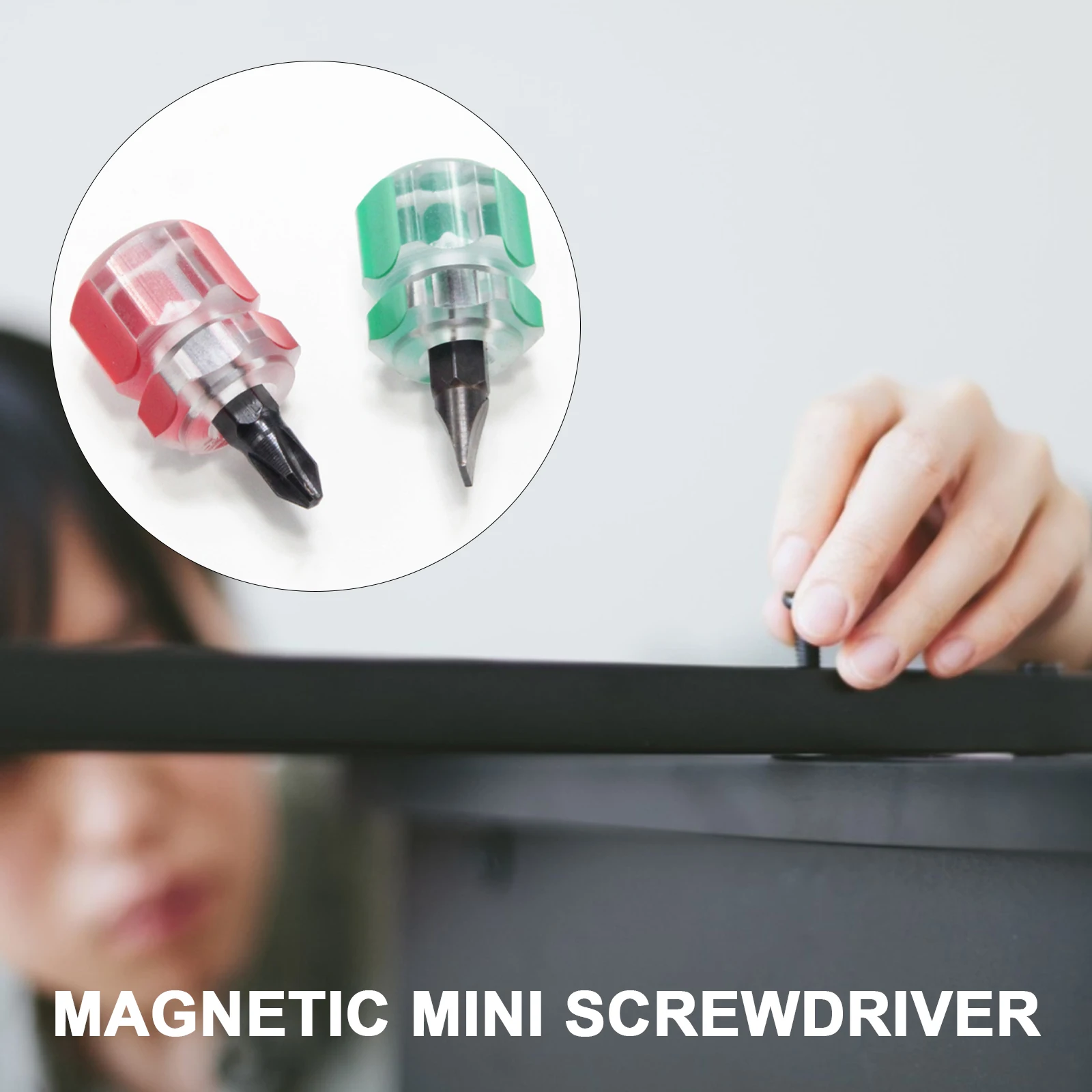 

2PCS Small Screwdriver Kit Magnetic Mini Manual Screwdriver Small Carrot Head Screwdriver With Handle Precision Repair Tools Set