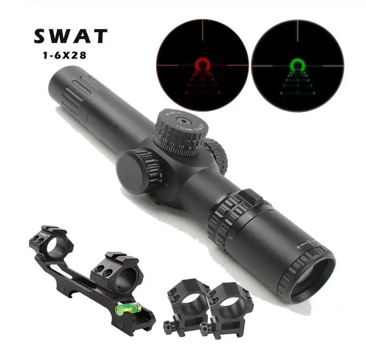 

Swat Special forces anti riflescope 1-6x28 high definition shockproof sight sniper high grade front short hunting airsoft shoot