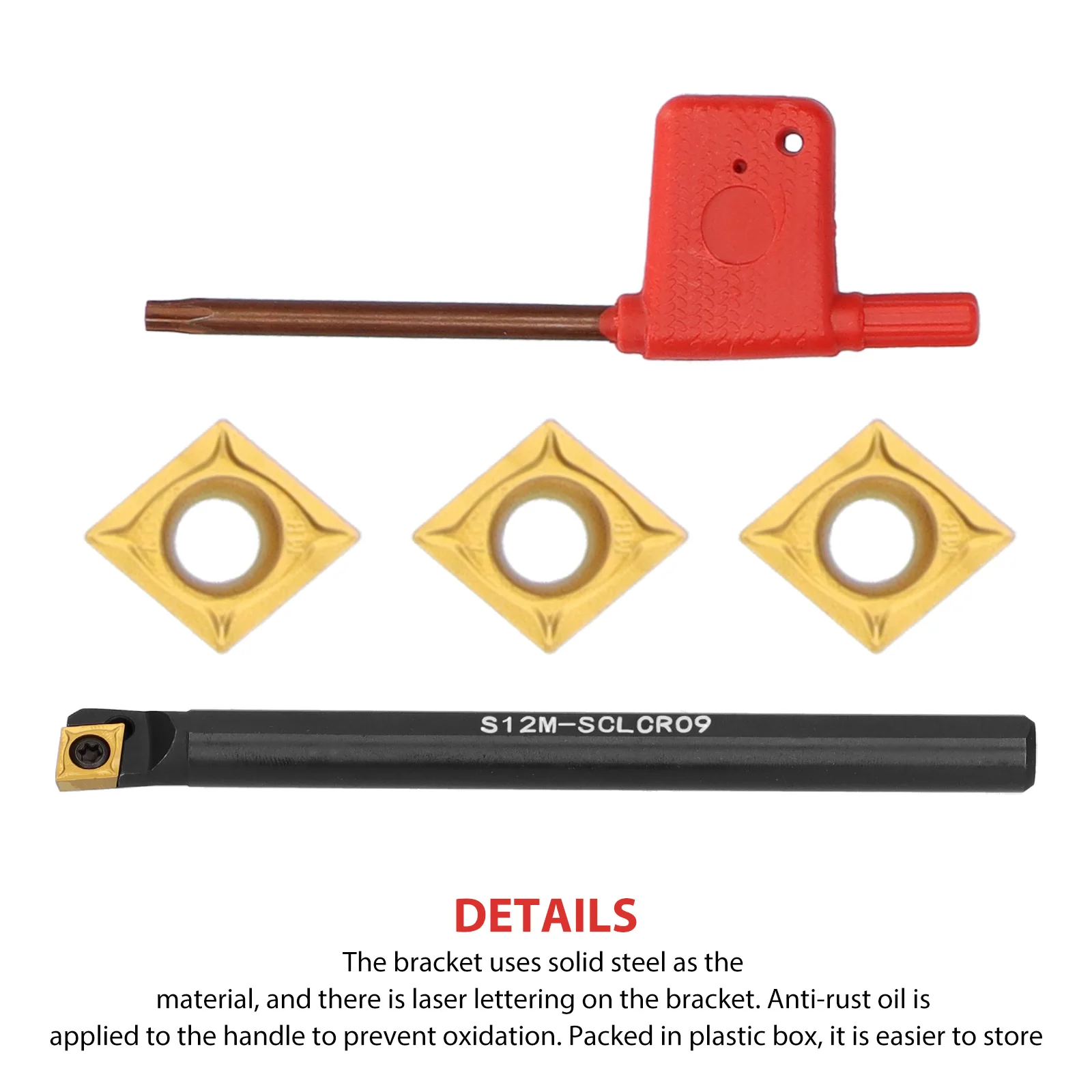 

5 шт., держатель инструмента CCMT09T30 из нержавеющей стали