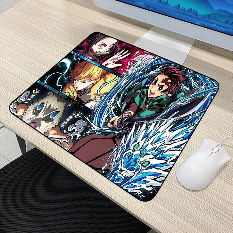 

Small 18X22CM Demon Slayer Kimetsu No Yaiba Mouse Pad Anime Gamers Decoracion Keyboard Desk Mat Gaming Accessories LOL Mousepad