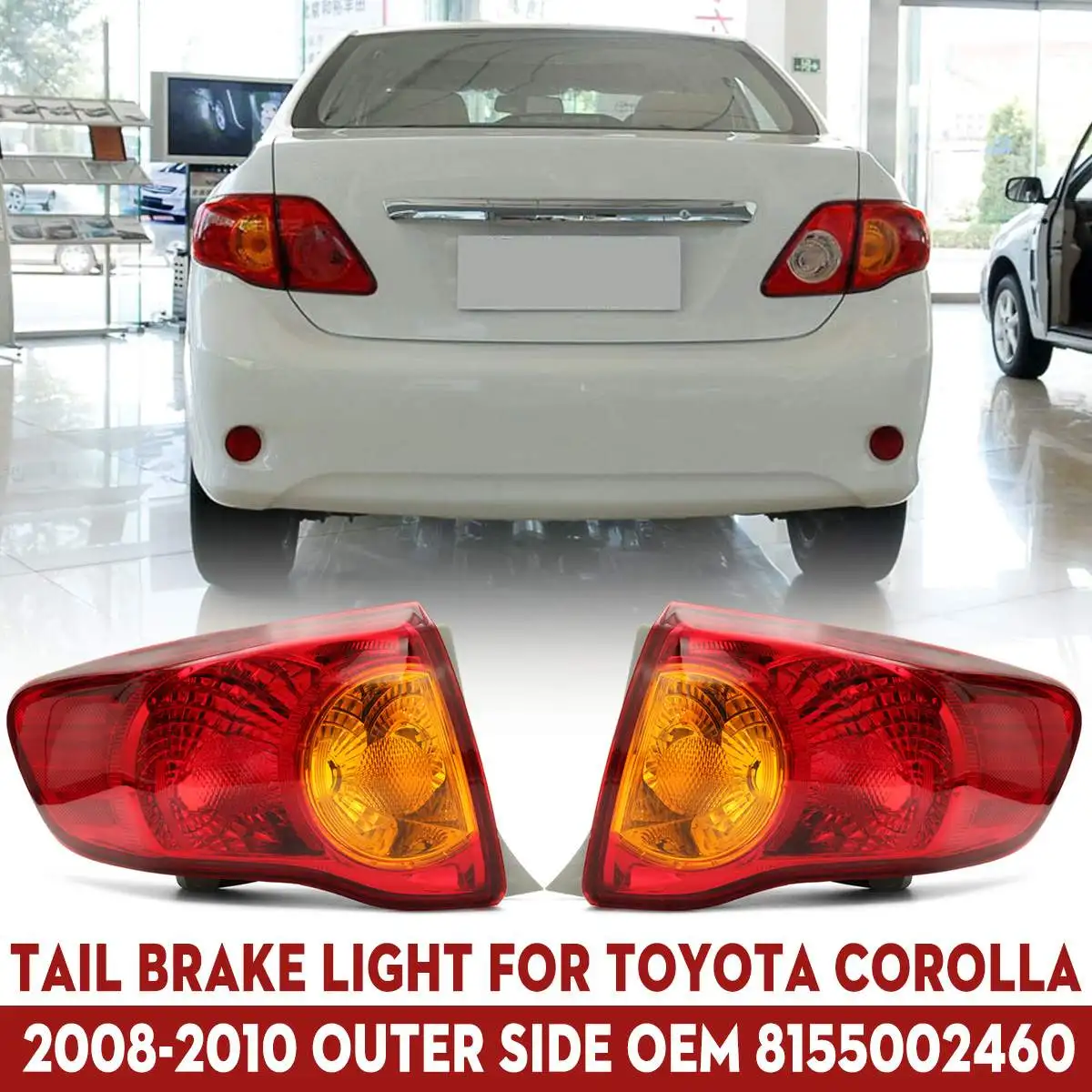 Водонепроницаемый Прочный задний стоп сигнал для автомобиля наружный левый и