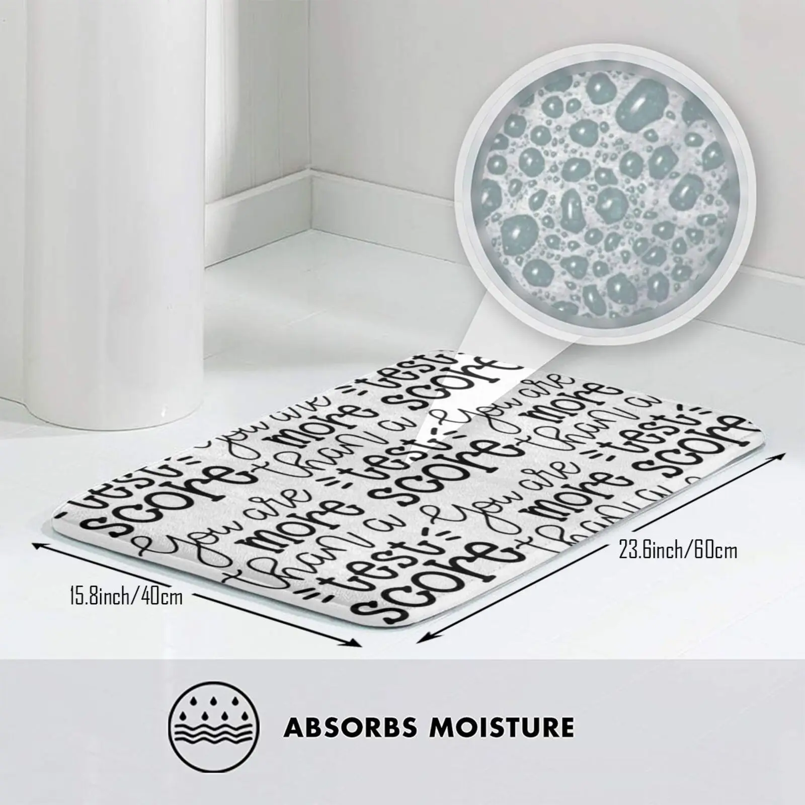 Вы больше чем Тесты балл Мягкий Нескользящий Коврик для ванной комнаты 3128 ковер