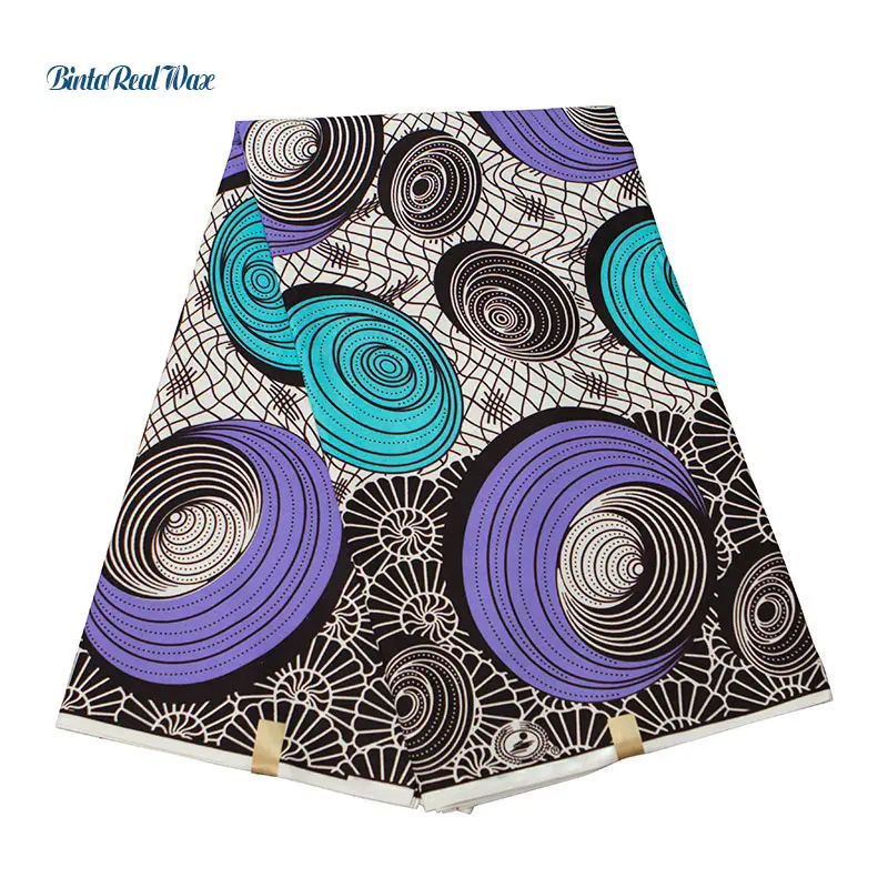 Анкара африканская вощеная ткань принтом высокое качество полиэстер 6 ярдов