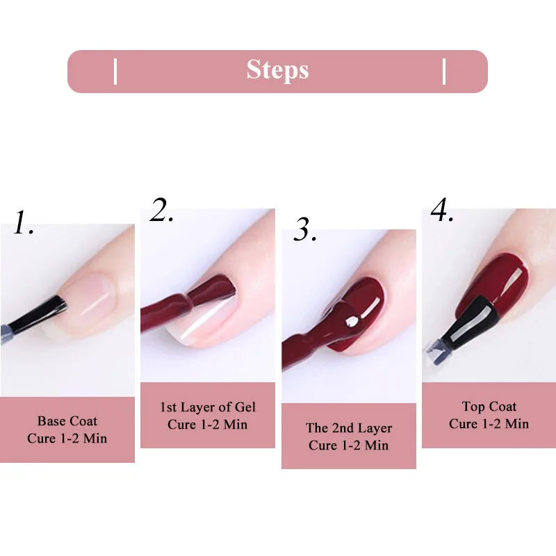 MIZHSE 7ML Gel UV Nail Polish Top Coat Needed Dry By Lamp Nails DIY Art Decorations Pure Color Lacquer Varnish Painting | Красота и