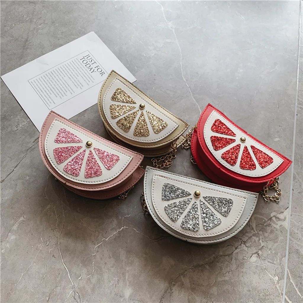 Детская оранжевая сумка на плечо для маленьких девочек мини через сумочки