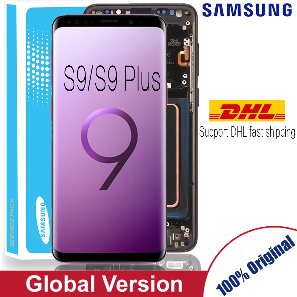 Сменный сенсорный ЖК экран с рамкой для SAMSUNG Galaxy S9 G960 G965 s9 plus|Экраны мобильных