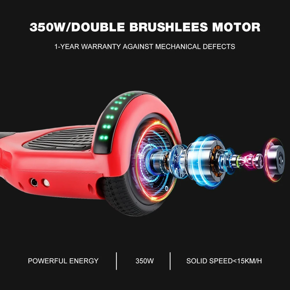 IScooter 6 5 дюймов 2 колеса Bluetooth умные электрические Ховерборды со светодиодной