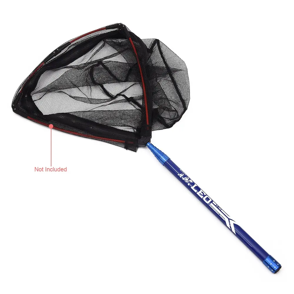 Lixada 2.1M Fishing Net Rod New Telescopic Extension Carbon Fiber Brail Handle Tackle | Спорт и развлечения