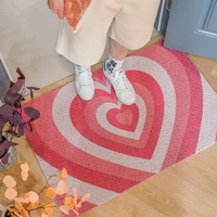 modern love radiation home door mat carpet pvc anti slip hallway living room porch kitchen entrance door mat custom mat carpet