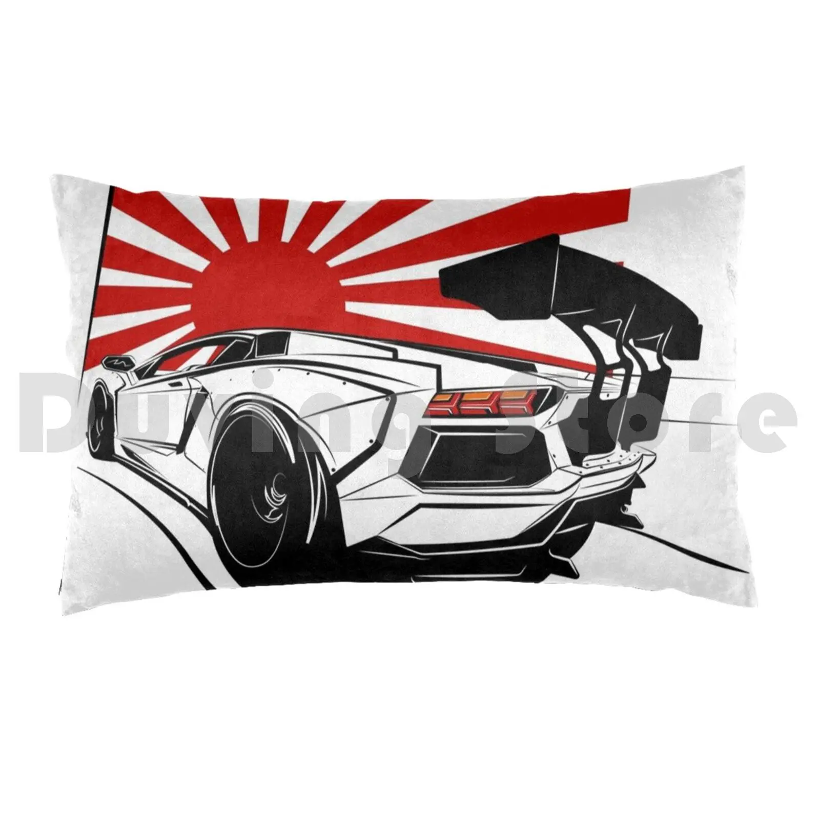 Широкий чехол с рисунком бычьей подушки 50x75 V12 V8 V10 R8 Rs Liberty Walk Германия Япония