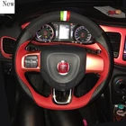 Для Фиат Гранд пунтоEvoфургон на заказ ручной работы из кожи и замши чехол рулевого колеса автомобиля, автомобильные аксессуары