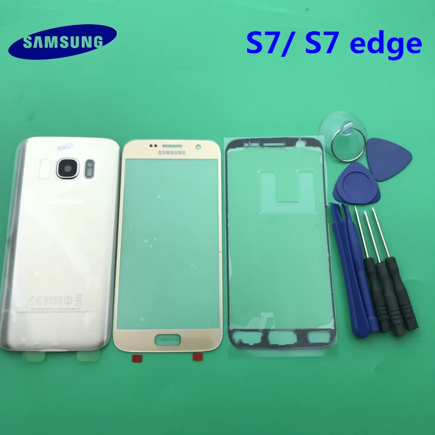Оригинальный новый передний экран стеклянный объектив Samsung Galaxy S7 / Edge G930F G935F