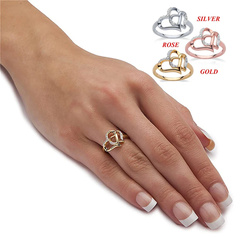 

High Quality Rings For Women Wedding Ring The Testimony Of Your Love Silvery Wedding Sets For Women Fashion Rings