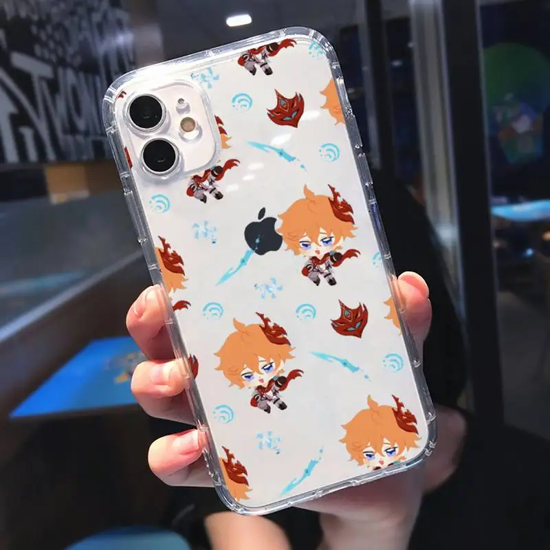 

Genshin Impact hot famous game Phone Case Transparent soft For iphone 5 5s 5c se 6 6s 7 8 11 12 plus mini x xs xr pro max