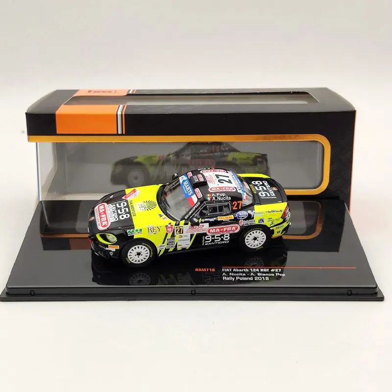 IXO 1/43 для FIAT Abarth 124 RGT #27 Rally Polang 2019 RAM718 литые модели игрушечных автомобилей | Игрушки
