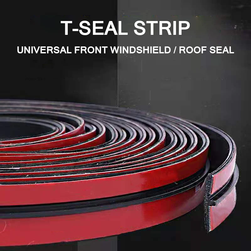 T-shape Car Rubber Seal Strips Auto Protector Sticker Window Edge Windshield Roof Strip Noise Insulation Accessories | Автомобили и