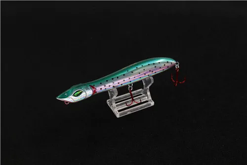LFSL001A Le-Fish голова змеи 140 мм/25 г рыболовные приманки плавающий кренкбейт морской бас Щука приманка-карандаш Topwater Поппер с крючками VMC - Цвет: LFSL001A