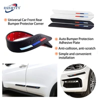 universal car front rear bumper protector corner guard scratch strip sticker rubber auto bumper protection strips