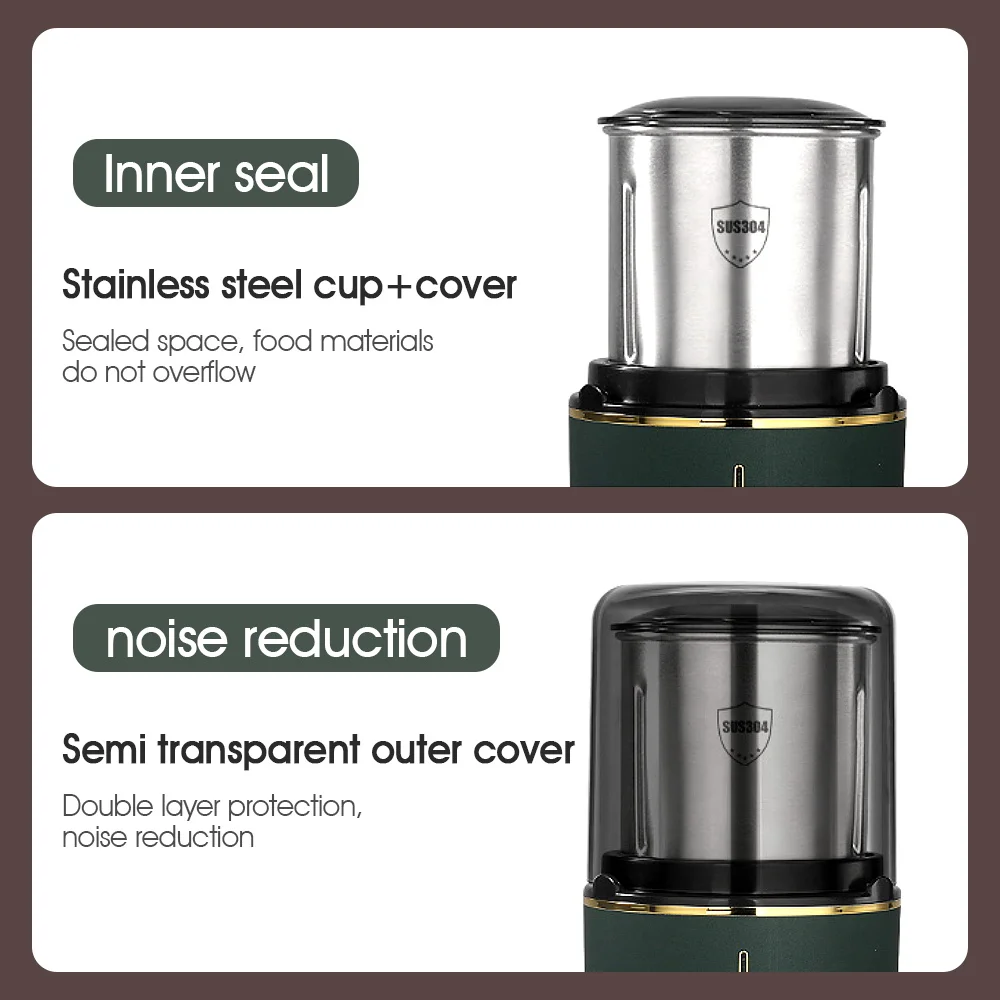 

Mini Electric Coffee Grinder Maker Grain Spices Mill Herbs Nuts Herb Grinder Cafe Electric Coffee Mill 220V