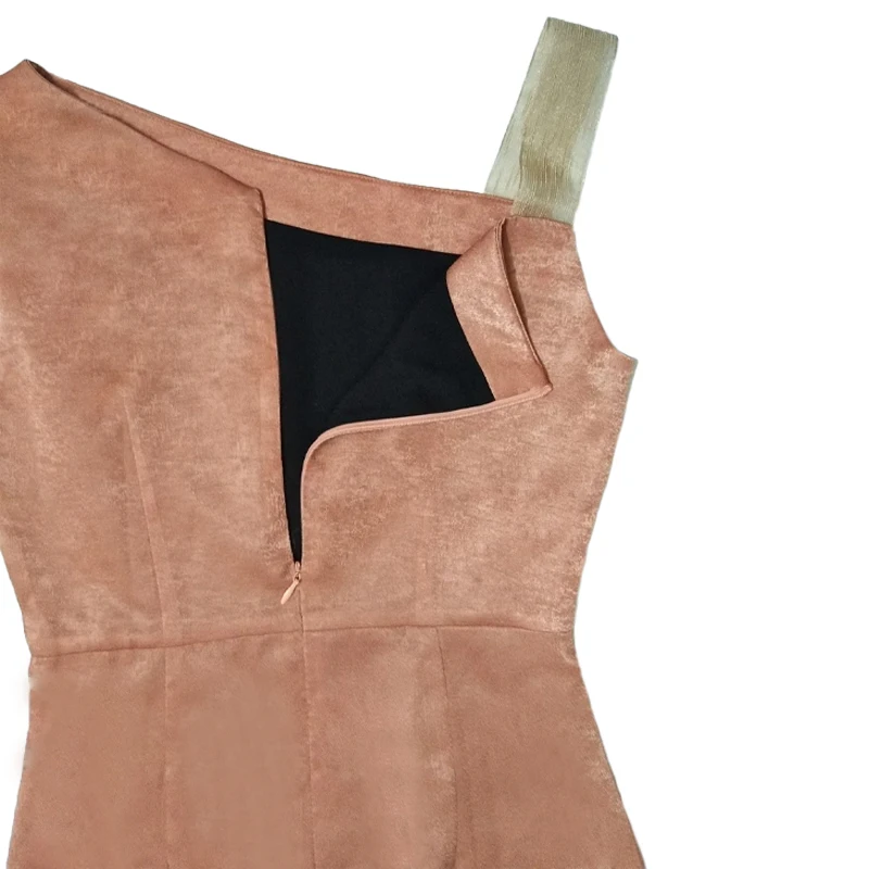 

Sexy Oblique One Shoulder Evening Party Date Bodycon Dress Women Office Lady Sleeveless Party Dresses Robe Cocktail Femme