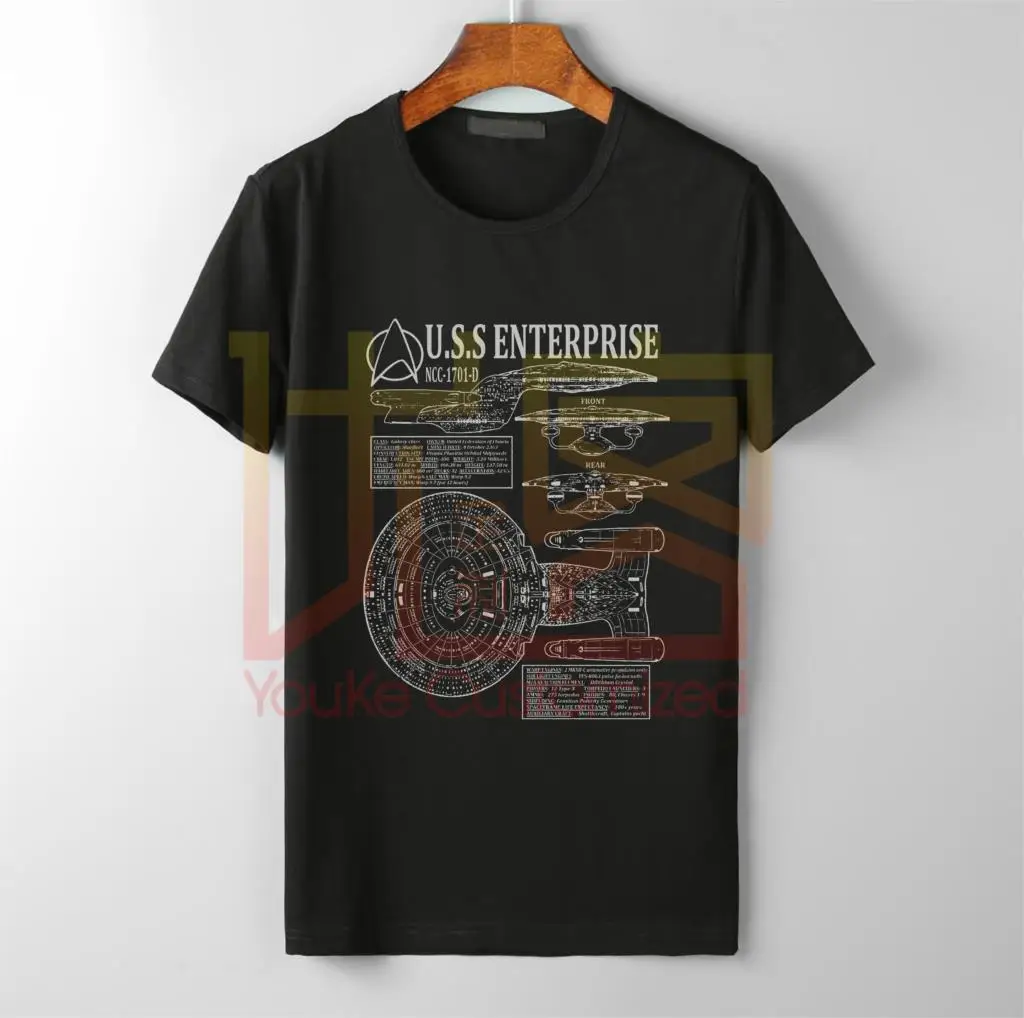 STAR TREK THE NEXT GENERATION ENTERPRISE S 5XL футболка с рисунком Пикарда новые футболки забавная