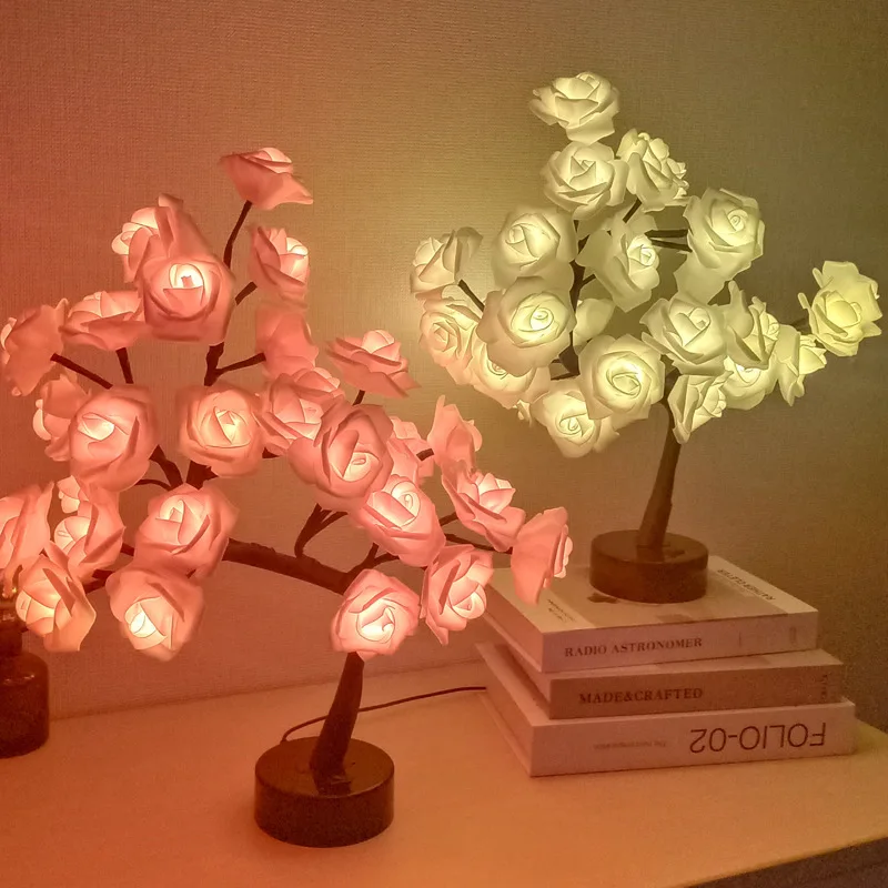 

LED Cherry Blossom Tree lights USB Night Lights Home Decoration LED Table Lights Parties Xmas Christmas Decoration Wedding Decor