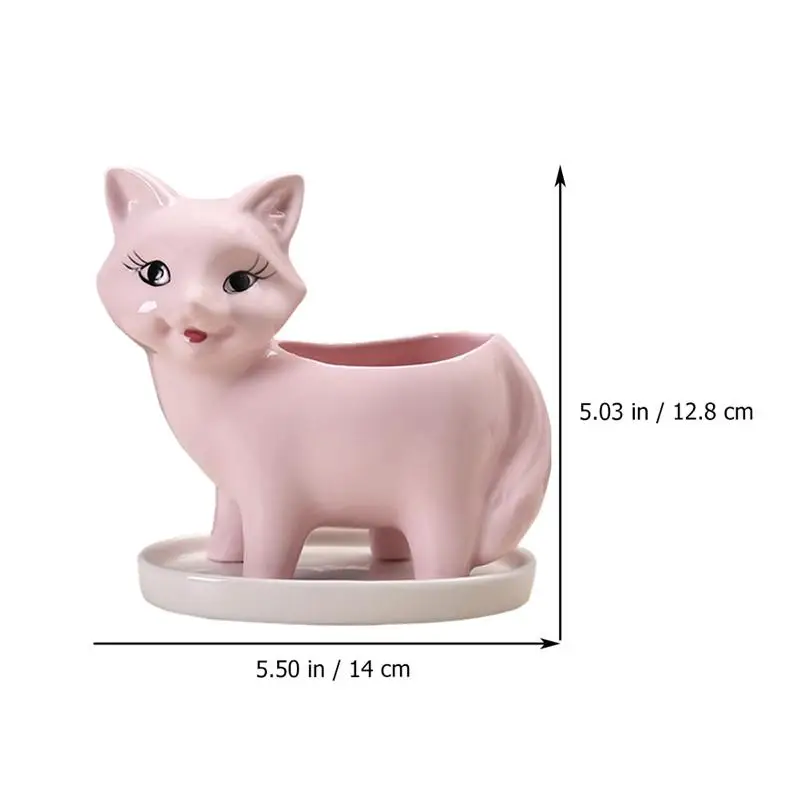 

Adorable Cartoon Flower Pots Ceramic Succulents Pots Home Desktop Ornaments