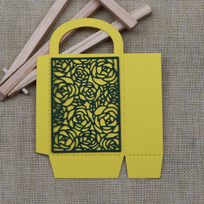 Металлические пресс-формы коробка конфет роза украшение Сделай Сам Скрапбукинг