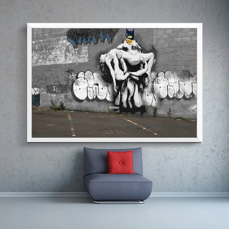 Бэнкси художественные принты абстрактная настенная живопись Современные